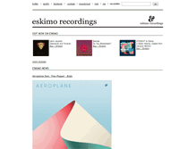 Tablet Screenshot of eskimorecordings.com